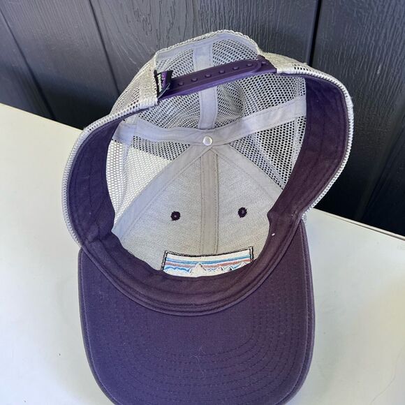 Patagonia Hat P6 Trucker Cap purple Mesh Snapback Adjustable - Picture 3 of 5